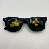 عینک آفتابی ویفرر ریبن rayban WAYFARER شیشه سنگ سبز فریم مات سایز 50 به همراه پک کامل اورجینال RB 2140