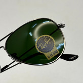 عینک ریبن خلبانی شیشه سنگ فریم نوک مدادی عدسی سبز آمریکایی آنتی رفلکس REYBAN AVIATOR RB 3025 با پک کامل (ارسال رایگان)