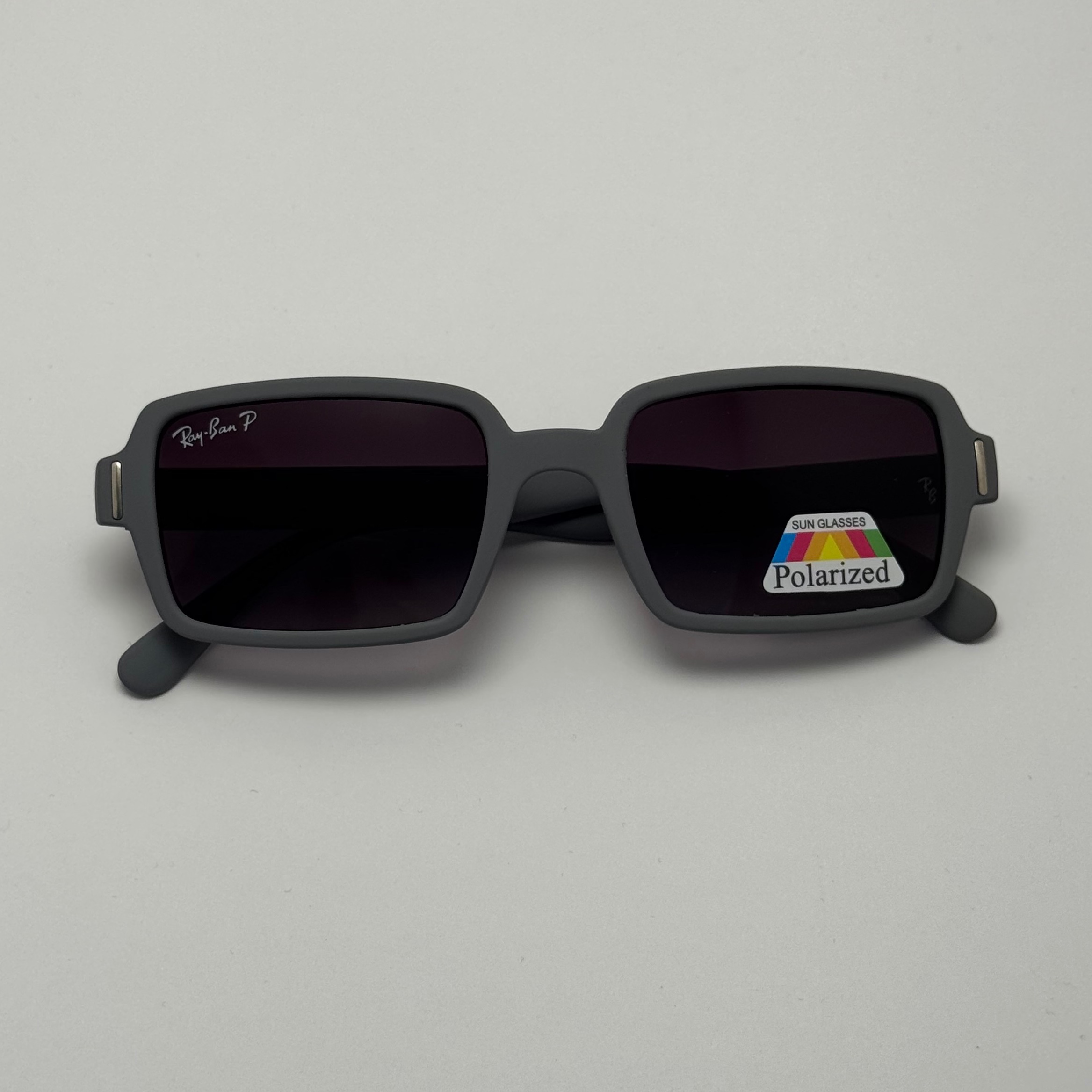 عینک آفتابی پلاریزه ریبن مستطیلی طوسی کد rayban RB 2201 (ارسال رایگان)