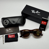 عینک آفتابی ریبن ویفرر شیشه سنگ قهوه ای به همراه پک کامل ریبن Rayban WAYFARER RB 0502S (ارسال رایگان)