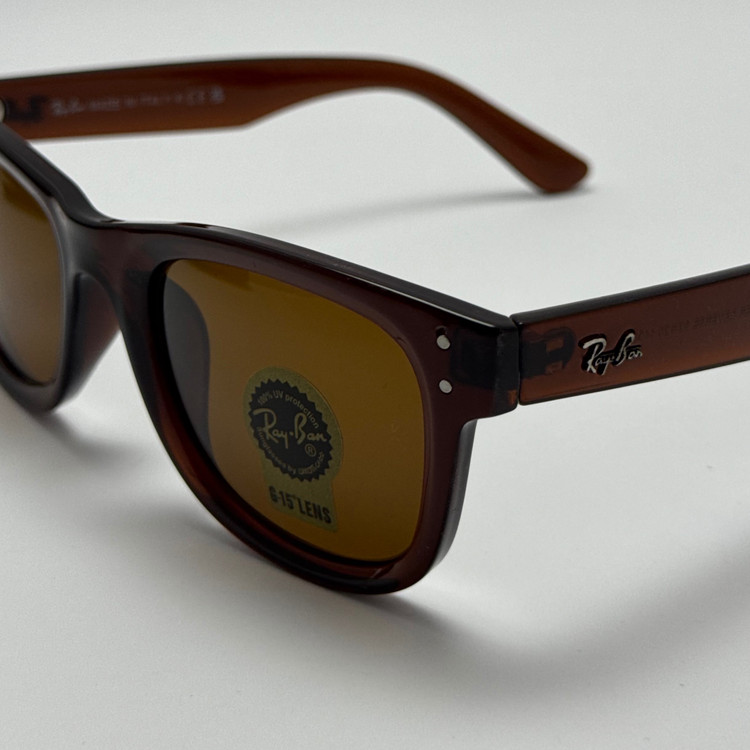 عینک آفتابی ریبن ویفرر شیشه سنگ قهوه ای به همراه پک کامل ریبن Rayban WAYFARER RB 0502S (ارسال رایگان)
