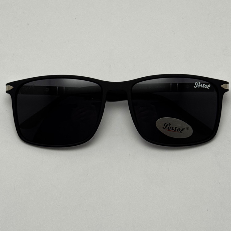 عینک آفتابی پلاریزه پرسول PERSOL مستطیلی لولا فنری کد P 8011 (ارسال رایگان)