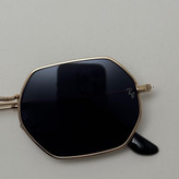 عینک آفتابی ریبن Ray-ban مشکی فریم طلایی کد RB 3556