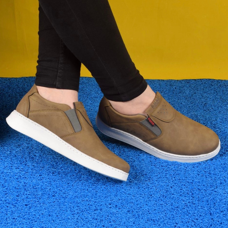 کفش اسپرت مردانه کشی مدل شهاب رنگ سدری