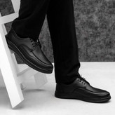 کفش مردانه رسمی بندی مدل پاریس رنگ مشکی (پس کرایه)