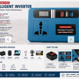 اینورتر شارژی چندمنظوره ( وارداتی ) مدل intelligent inverter converter دارای چراغ قوه ایکس