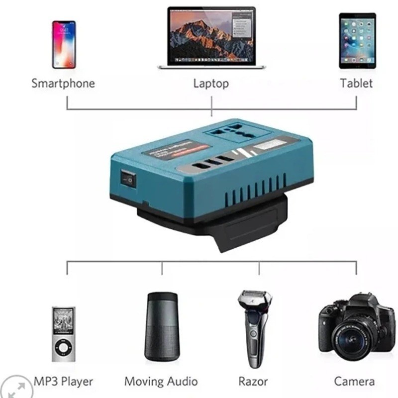 اینورتر شارژی چندمنظوره ( وارداتی ) مدل intelligent inverter converter دارای چراغ قوه ایکس
