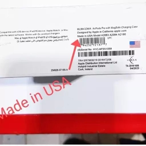 ایرپاد پرو آمریکا Airpods Pro USA های کپی - سریال دار پک بزرگ کامل ترین نسخه بازار تضمین کیفیت و قیمت ایکس