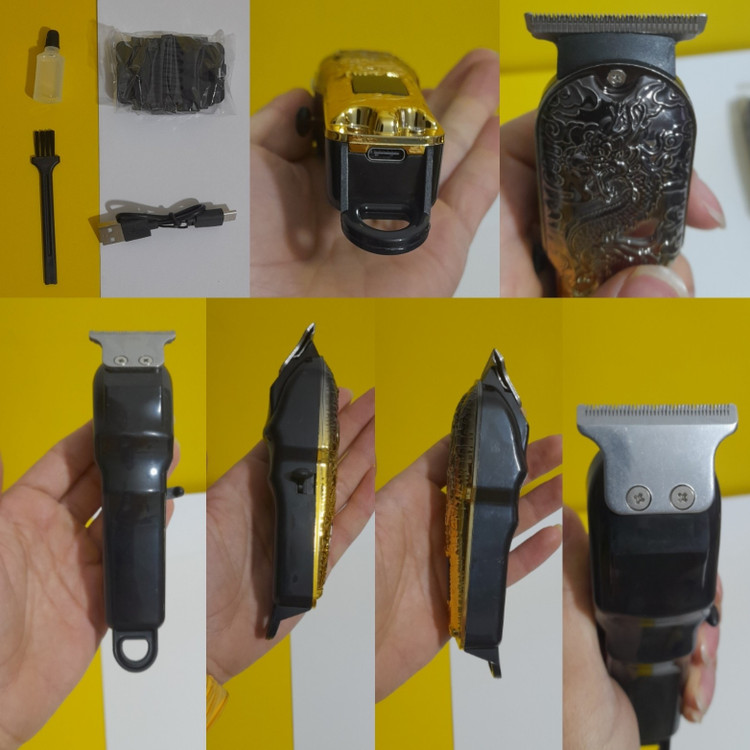 ماشین اصلاح ریش تراش حرفه ای Lt-809 آرایشگری - نمایشگر دار - تیغه سرامیکی - طراحی جذاب ایکس