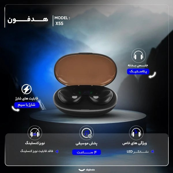 ایرپاد گیمینگ x55 ضدآب دارای صفحه نمایش LCD اورجینال ترند 2026 بسیار خوشگل با طراحی ارگونومی ایکس