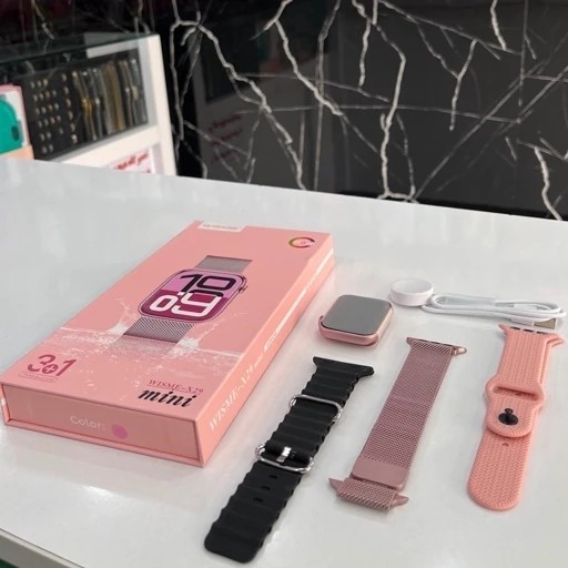 ساعت هوشمند WISME X29 mini اورجینال تمام صحفه 3 بند فلری حصیری پرفرووش