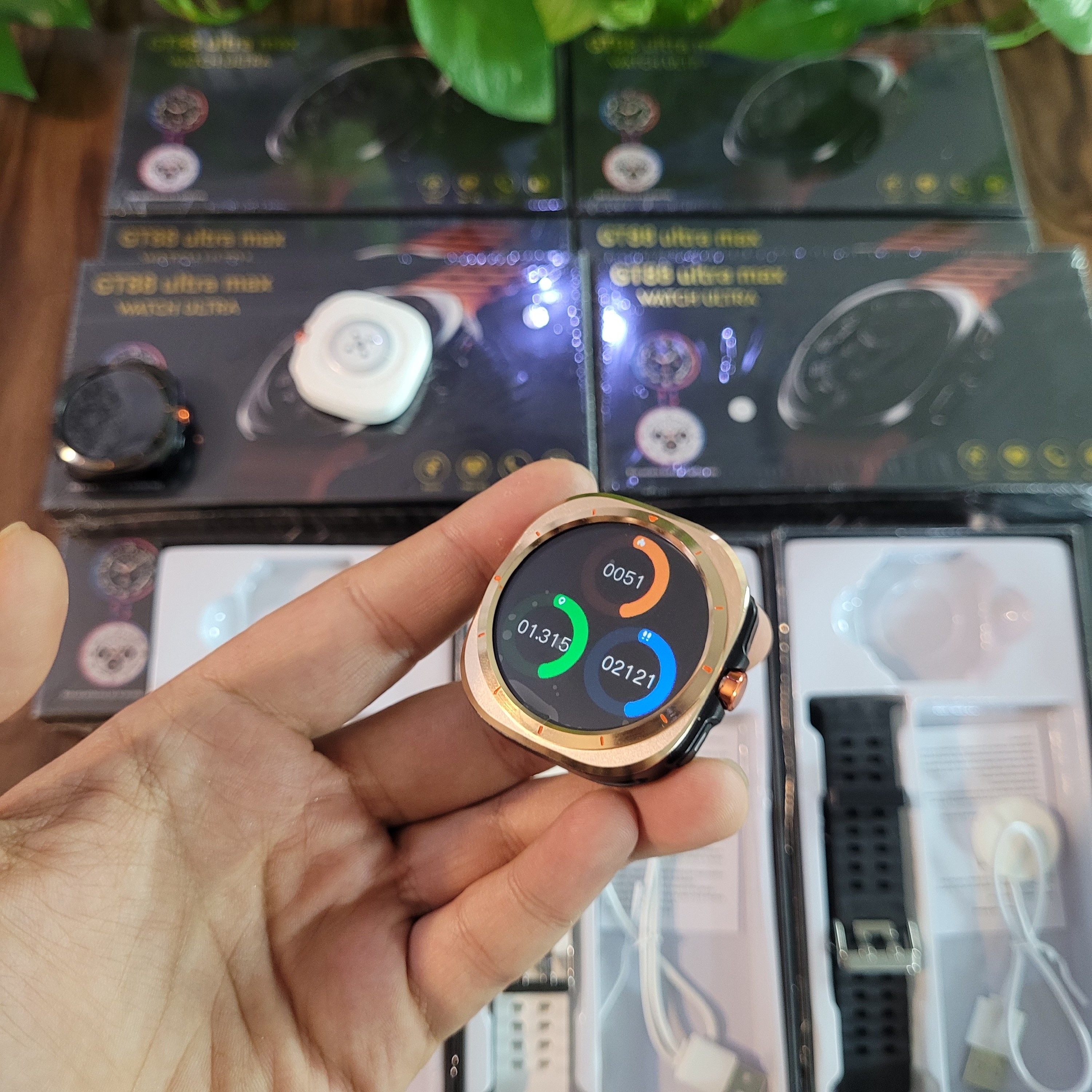 ساعت هوشمند GT88 ULTRA MAX گرد دو بند سوپر امولد بالاترین کیفیت بازار فروش تک به قیمت عمده درجه یک پرفرووش