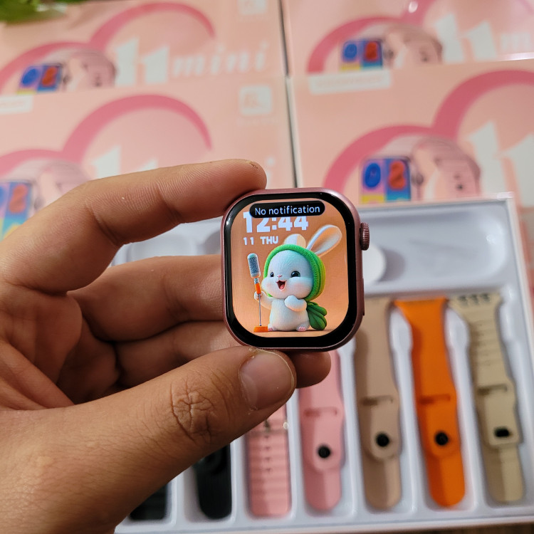 ساعت هوشمند KW87 mini هفت بند ورژن 2026 تمام صحفه اورجینال پرفرووش