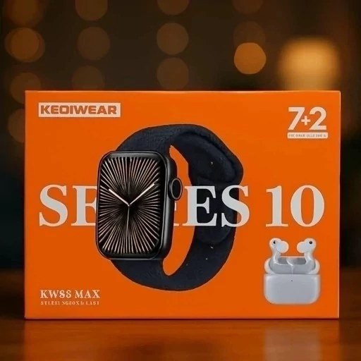 ساعت هوشمند KW 55 MAX هفت بند ورژن 2025 تمام صحفه اورجینال پرفرووش