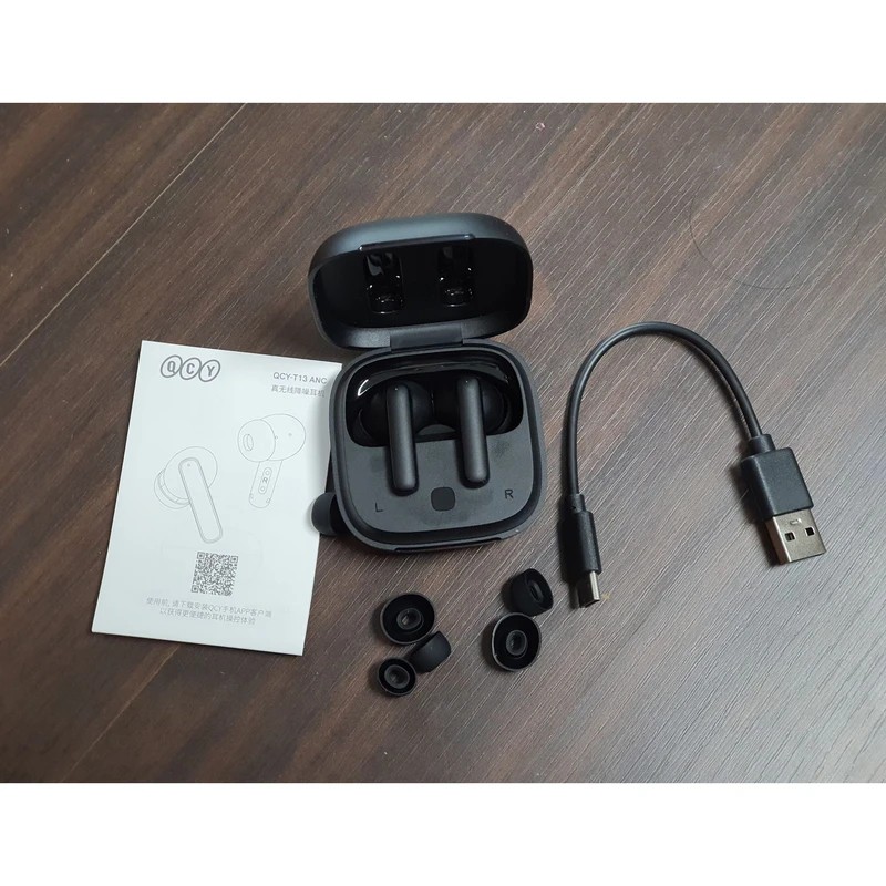 ایرپاد QCY T13 ANC / کیو سی وای / با قابلیت ANC/نویز کنسلینگ فعال/میکروفون ENC پیشرفته/دارای 4 میکروفون/عالی ایکس