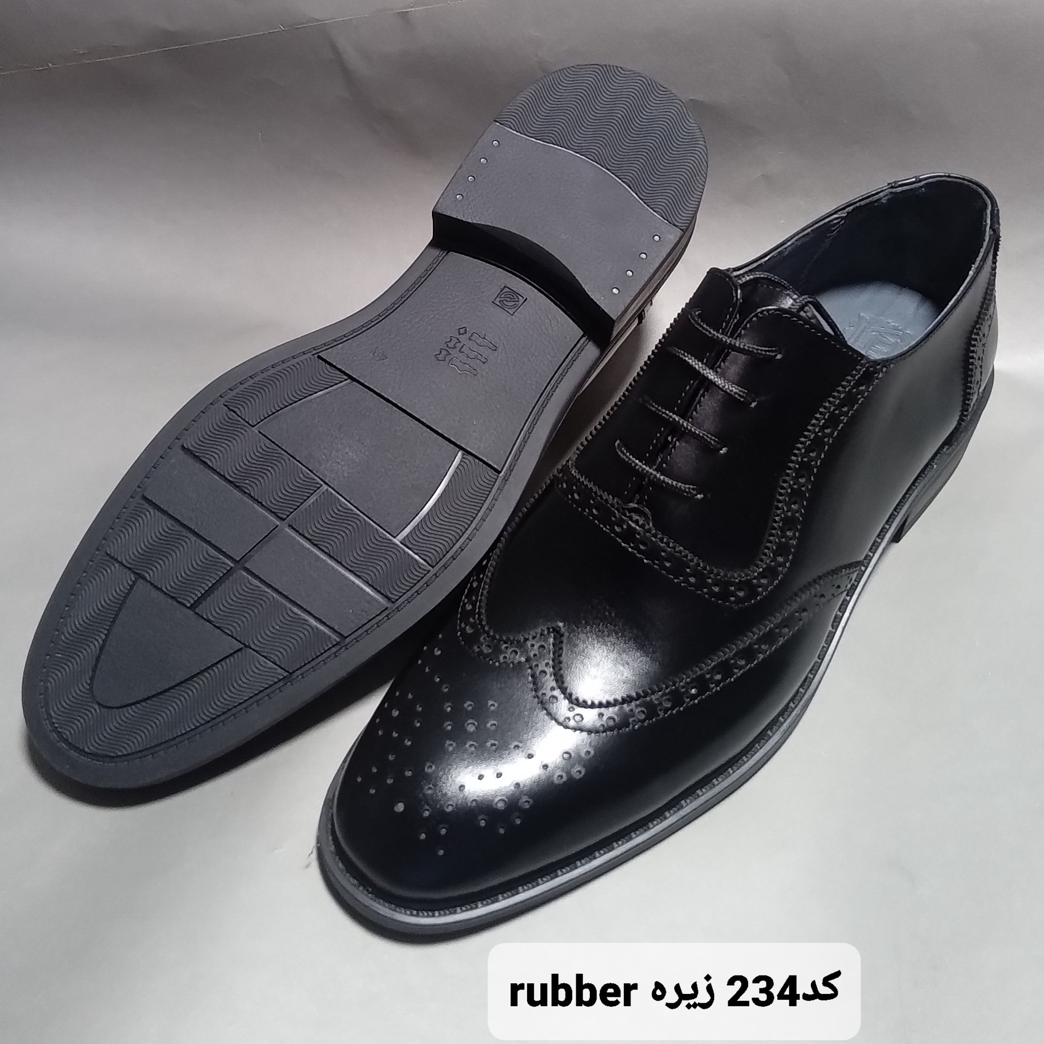 کفش مجلسی کد234 زیرهrubber چرم گاوی قیمت قدیم