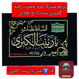 پرچم متبرک حرم حضرت رقیه و عروسک حرم حضرت رقیه