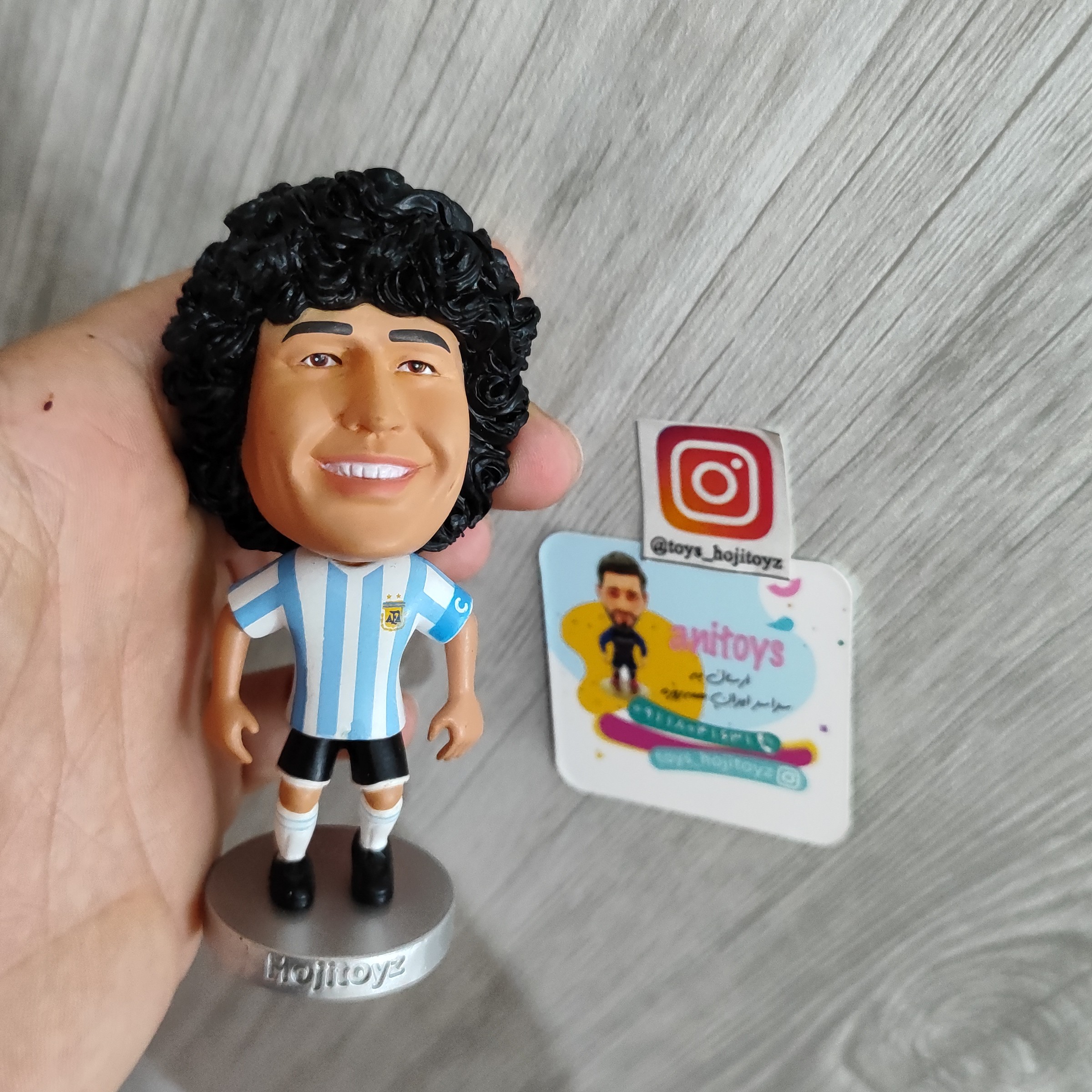 اکشن فیگور فوتبالی مارادونا برند هوجی تویز فوق نایاب Diego maradona hojitoyz