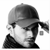 کلاه چرم مردانه کلاه مشکی چرم کلاه لبه ار چرم کلاه بیسبالی چرم مشکی