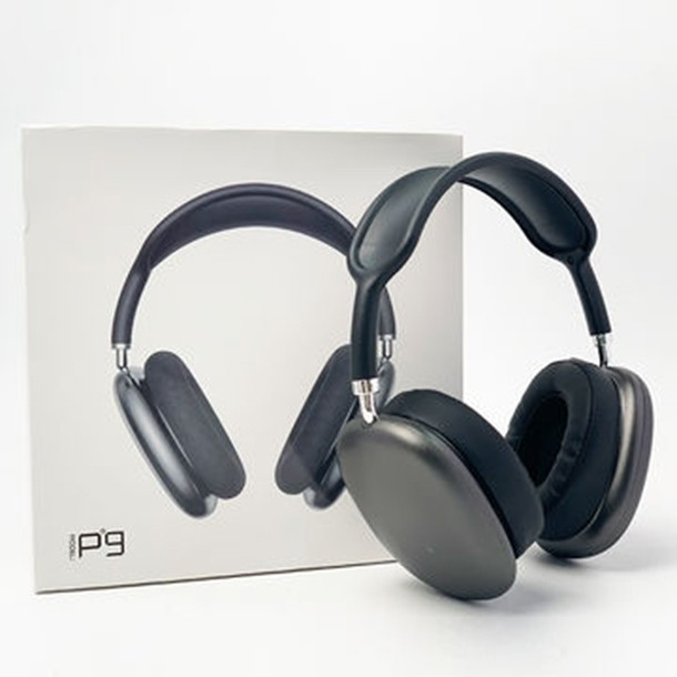 Red P9 Bluetooth Headset with AUX & RAM, Deep Bass, Noise Cancellation