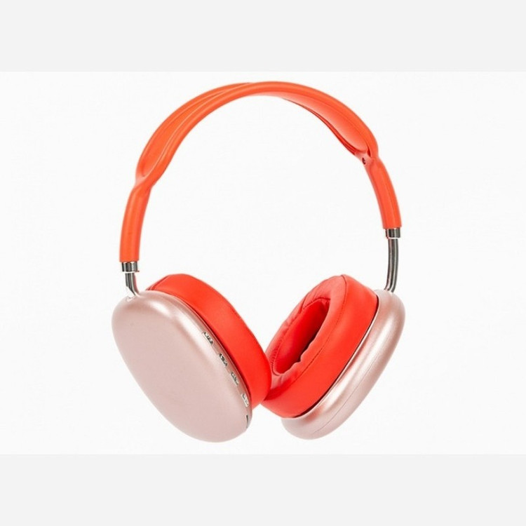 Red P9 Bluetooth Headset with AUX & RAM, Deep Bass, Noise Cancellation